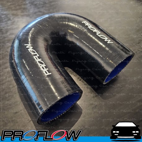 PROFLOW Silicone Hose Elbow Black 180 Degree 2"