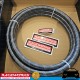 RACEWORKS Black SS Braided Cutter Hose AN12 12AN 5 Metres Fuel Oil E85 Diesel