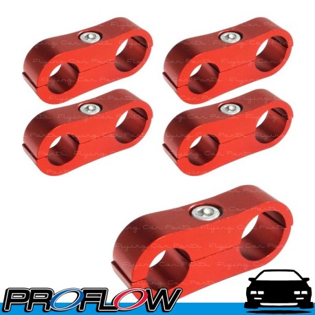 PROFLOW 16mm - 19mm ID Hose Separator Clamp 5 Pack Red