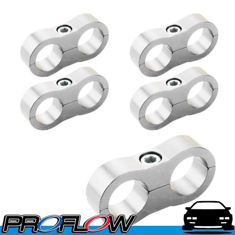 PROFLOW 19mm ID Hose Separator Clamp 5 Pack Silver