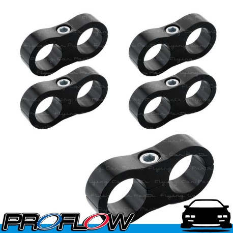 PROFLOW 23.8mm ID Hose Separator Clamp 5 Pack Black