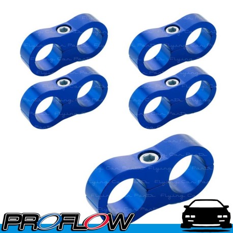 PROFLOW 11mm ID Hose Separator Clamp 5 Pack Blue