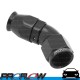 PROFLOW 45 Degree Forged Fitting Hose End AN -10 (AN10) Suit PTFE Hose Black