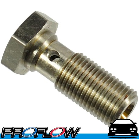 PROFLOW Stainless Steel Banjo Bolt 3/8" x 24 UNF 20mm Long