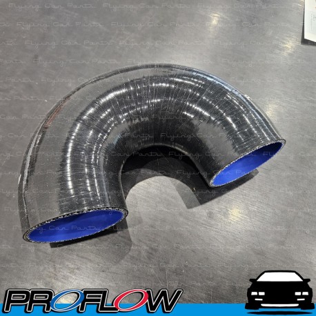 PROFLOW Silicone Hose Elbow Black 180 Degree 3"