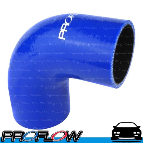 PROFLOW Silicone Hose Reducer Elbow Blue 90 Degree 2" 2.5"