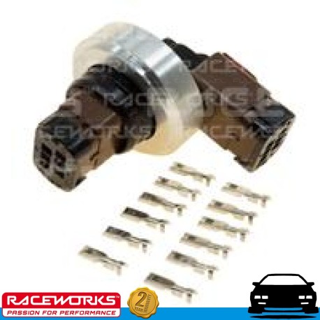 RACEWORKS 6 Pin Electrical Bulkhead Plug Socket Connector Steel Weld On Kit