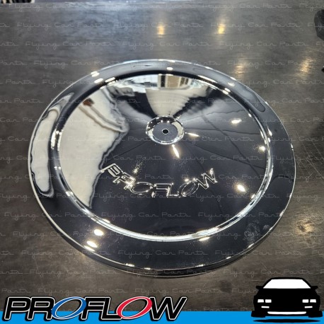 PROFLOW Air Filter Cleaner Top 14" Round Performance Style Chrome