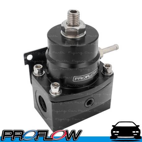 PROFLOW High Pressure Fuel Regulator EFI Economy Billet 45-75PSI AN6 6AN Silver