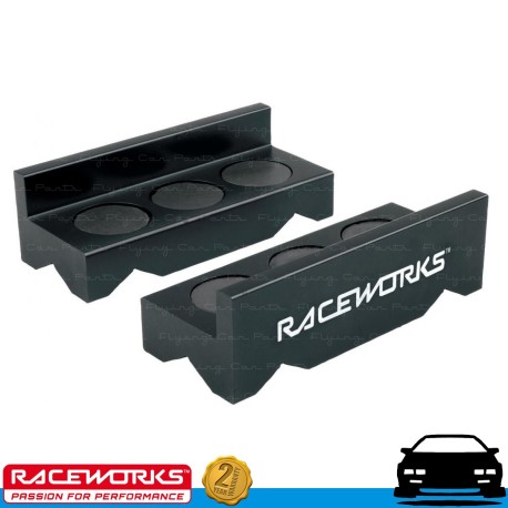 RACEWORKS Billet Aluminium Vice Jaws Black