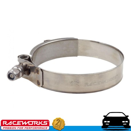 RACEWORKS T-Bolt Clamp to suit 3" 76mm Intercooler Air Silicone Hose 83-91mm