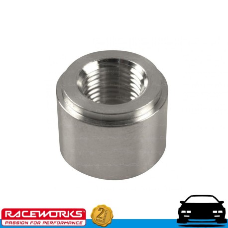 RACEWORKS 1/8" BSPT Stainless Steel Weld On Fuel Oil E85 Diesel