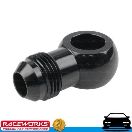 RACEWORKS Aluminium Banjo Fitting AN6 6AN 10.5mm Fuel Oil E85 Diesel