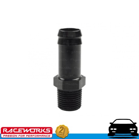 RACEWORKS Male NPT 1/2" to 3/4" Barb Fuel Oil E85 Diesel