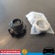 RACEWORKS Weld On Steel Differential Filler w/ Black Aluminium Male Cap 1" Oil