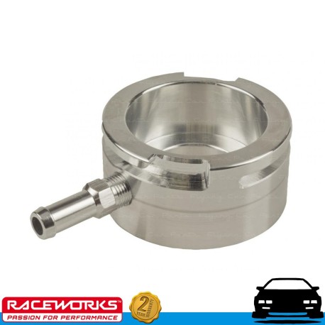 RACEWORKS Large Billet Aluminium Weld-on Radiator Coolant Neck ID 40mm OD 57mm