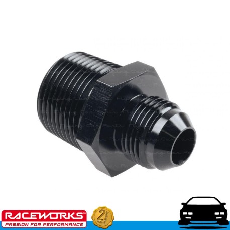 RACEWORKS AN8 8AN Male Flare to NPT 3/4" Straight Fuel Oil E85 Diesel