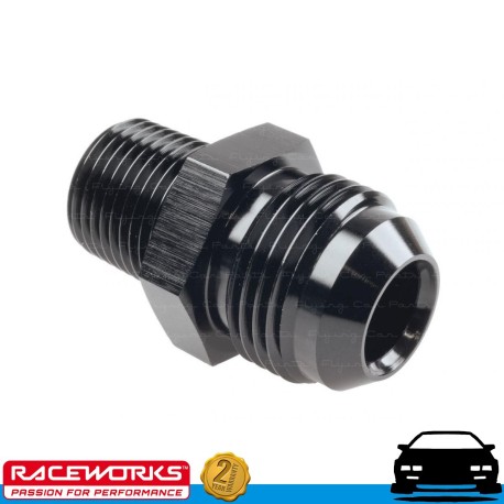 RACEWORKS AN12 12AN Male Flare to NPT 1/2" Straight Fuel Oil E85 Diesel