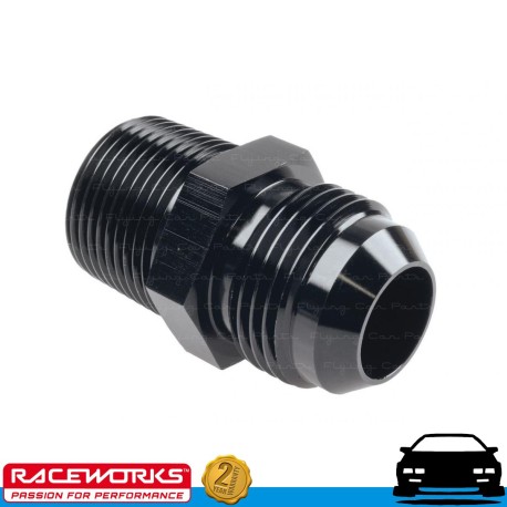 RACEWORKS AN12 12AN Male Flare to NPT 3/4" Straight Fuel Oil E85 Diesel