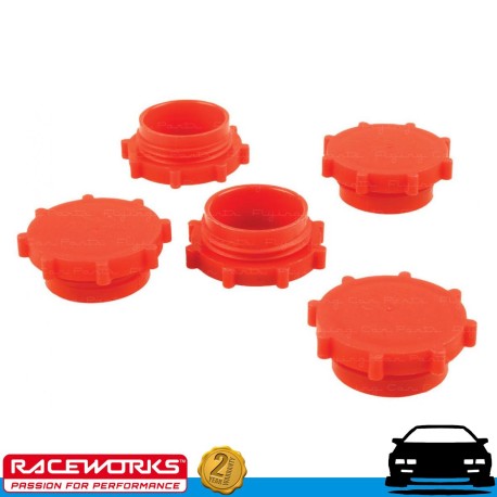 RACEWORKS AN10 10AN Plastic Plug 5 Pack Fuel Oil E85 Diesel