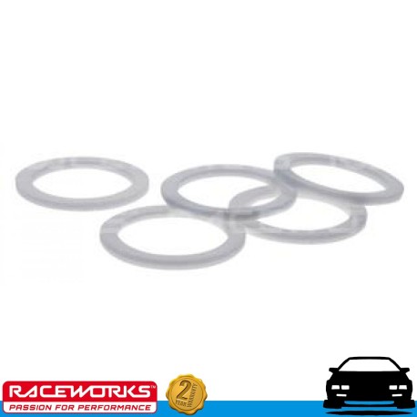 RACEWORKS 5 x PTFE Washers AN16 16AN ID 33.5mm OD 40mm T1.5 Fuel Oil E85 