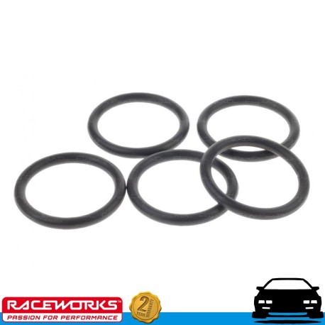 RACEWORKS 5 x E85 Safe Viton O-rings AN10 10AN Fuel Oil Diesel