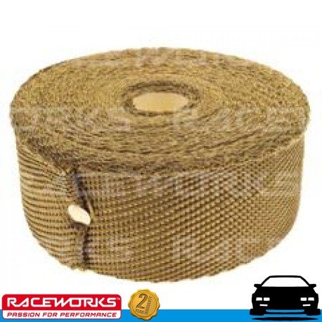 RACEWORKS Titanium Exhaust Wrap 2" x 50ft (15.2m)