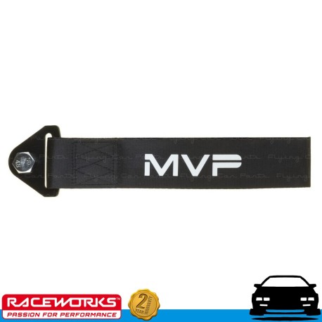 RACEWORKS MVP Black Flexible Tow Strap