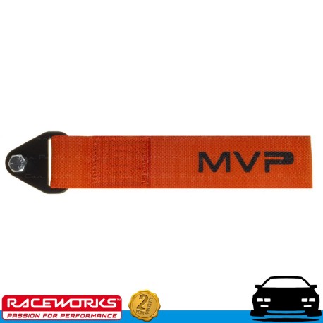 RACEWORKS MVP Orange Flexible Tow Strap