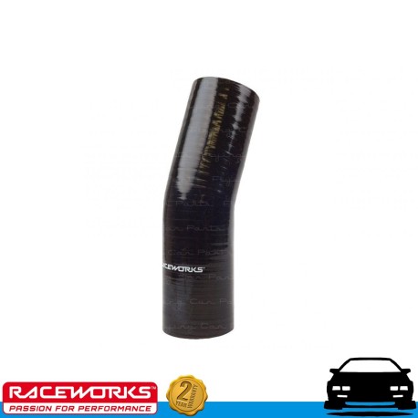 RACEWORKS Silicone Intercooler Air Hose 23deg 2" (51mm) Black