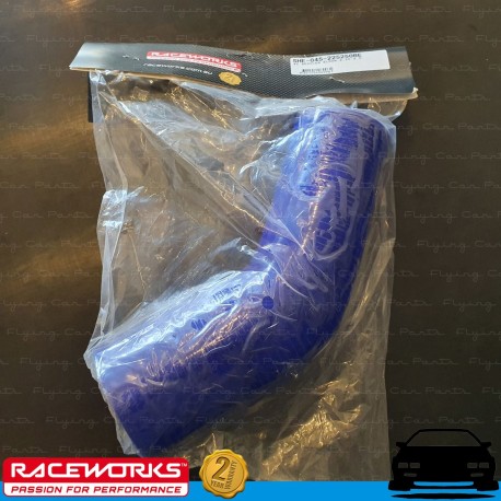 RACEWORKS Silicone Intercooler Air Hose 45deg Reducer 2.25" 2.5" (57-63mm) Blue