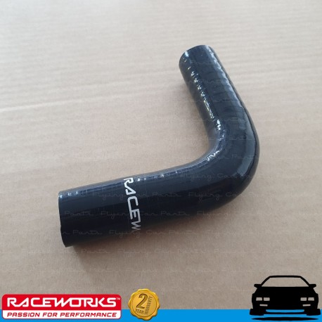 RACEWORKS Silicone Intercooler Air Hose 90deg 0.75" (19mm) Black