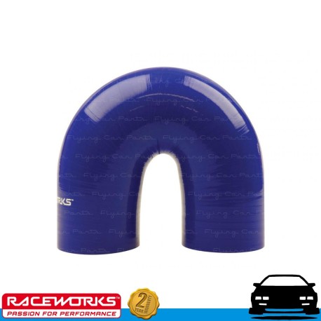 Silicone Intercooler Air Hose 180deg 1.5" (38mm) Blue