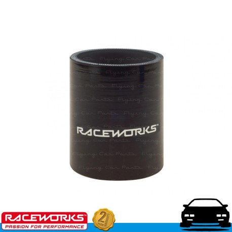 RACEWORKS Straight Silicone Intercooler Joiner Hose 1" (25mm) x 60mm Black