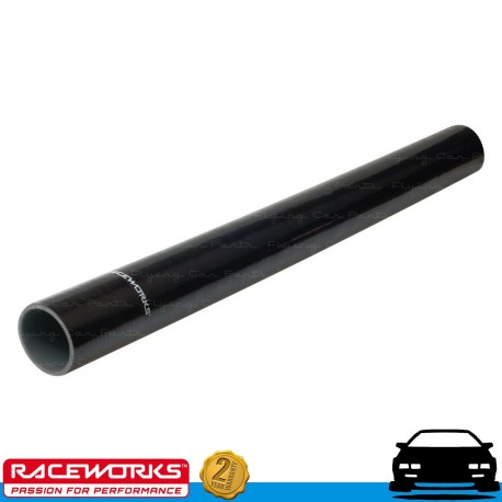 RACEWORKS Straight Silicone Intercooler Joiner Hose 1.75" (44mm) x 610mm Black