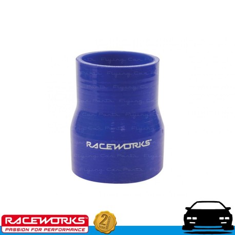 RACEWORKS Silicone Intercooler Hose Reducer 1" to 1.25" (25-32mm) Blue