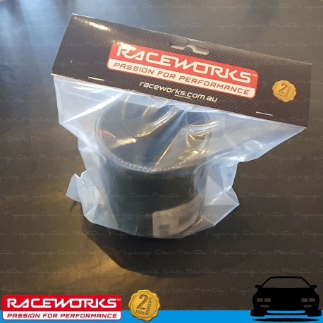 RACEWORKS Silicone Intercooler Hose Reducer 3.25" to 3.5" (82-89mm) Black