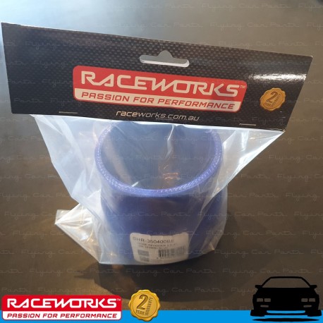 RACEWORKS Silicone Intercooler Hose Reducer 3.5" to 4" (89-102mm) Blue