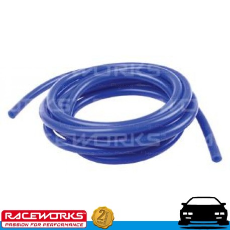 RACEWORKS Silicone Vacuum Hose 4mm x 3 Metre Blue