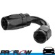 PROFLOW 100 Series 150 Degree Hose End Fitting Black  AN -8 (AN8)