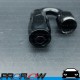 PROFLOW 100 Series 180 Degree Hose End Fitting Black  AN -6 (AN6)