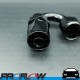 PROFLOW 100 Series 180 Degree Hose End Fitting Black  AN -8 (AN8)