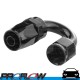 PROFLOW 100 Series 180 Degree Hose End Fitting Black  AN -10 (AN10)