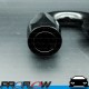 PROFLOW 100 Series 180 Degree Hose End Fitting Black  AN -20 (AN20)