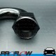 PROFLOW 100 Series 180 Degree Hose End Fitting Black  AN -20 (AN20)