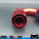 PROFLOW 100 Series 180 Degree Hose End Fitting Blue/Red  AN -20 (AN20)