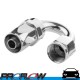 PROFLOW 100 Series 180 Degree Hose End Fitting Polished  AN -16 (AN16)