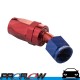 PROFLOW 100 Series 30 Degree Hose End Fitting Blue/Red  AN -4 (AN4)