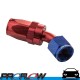 PROFLOW 100 Series 45 Degree Hose End Fitting Blue/Red  AN -4 (AN4)