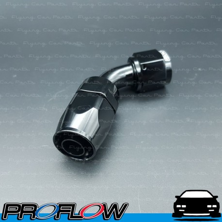 PROFLOW 100 Series 60 Degree Hose End Fitting Black  AN -10 (AN10)